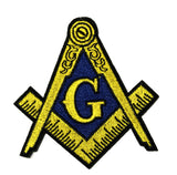 Masonic Logo Embroidered Patch Iron-on Sew-on Freemason Square Compass Mason Series Emblem Badge Appliques Application