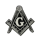 Masonic Logo Embroidered Patch Iron-on Sew-on Freemason Square Compass Mason Series Emblem Badge Appliques Application