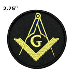 Masonic Logo Embroidered Patch Iron-on Sew-on Freemason Square Compass Mason Series Emblem Badge Appliques Application