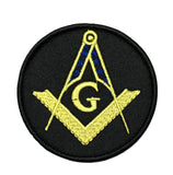 Masonic Logo Embroidered Patch Iron-on Sew-on Freemason Square Compass Mason Series Emblem Badge Appliques Application