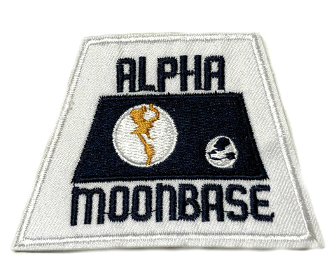 ALPHA MOON BASE NASA Embroidered Patch Iron-on or Sew-on Astronaut Earth Vector Logo Apollo Shuttle Souvenir Space Program Explorer