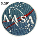 NASA 3.25" Embroidered Patch Iron-on or Sew-on Earth Vector Logo Shuttle Souvenir Space Program Explorer