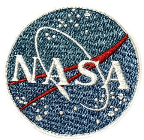 NASA 3.25" Embroidered Patch Iron-on or Sew-on Earth Vector Logo Shuttle Souvenir Space Program Explorer