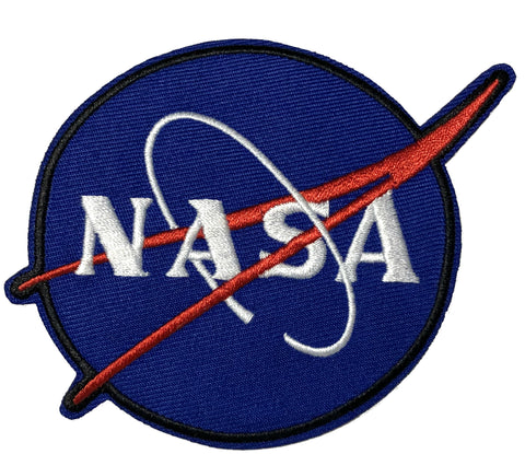 NASA 3.25" Embroidered Patch Iron-on or Sew-on Earth Vector Logo Apollo Shuttle Souvenir Space Program Explorer Astronaut Mission