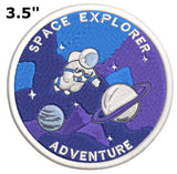 NASA Space Explorer 3.5" Embroidered Patch Iron Sew-on Exploration Science Series