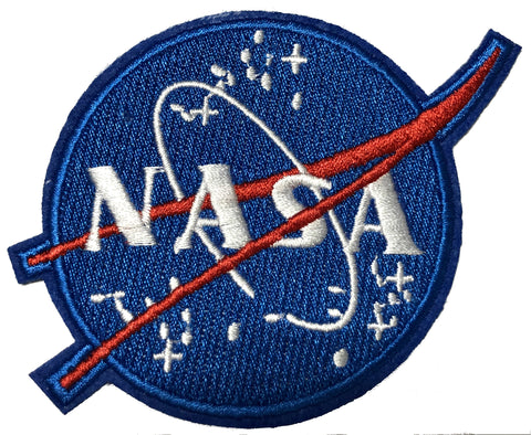 NASA 2.75" Embroidered Patch Iron-on or Sew-on Earth Vector Logo Apollo Shuttle Souvenir Space Program Explorer Astronaut Mission