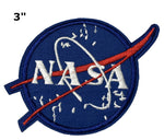 NASA 3" Embroidered Patch Iron-on or Sew-on Earth Vector Logo Apollo Shuttle Souvenir Space Program Explorer Astronaut Mission