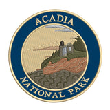 Explore Acadia National Park - Lighthouse - 3.5" Embroidered Patch Iron or Sew-on Explorer Series