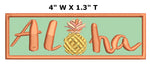 Aloha Hawaiian Pineapple “hala kahiki” 4" Embroidered Iron or Sew-on Patch National Park Explorer Series