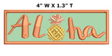 Aloha Hawaiian Pineapple “hala kahiki” 4" Embroidered Iron or Sew-on Patch National Park Explorer Series