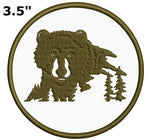 Bear Mountains Trees 3.5" Embroidered Patch Iron Sew-on National Park Explorer Series