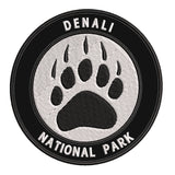 Explore Denali National Park - Bear Claw - 3.5" Embroidered Iron or Sew-on Patch