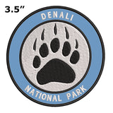 Explore Denali National Park - Bear Claw - 3.5" Embroidered Iron or Sew-on Patch