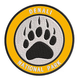 Explore Denali National Park - Bear Claw - 3.5" Embroidered Iron or Sew-on Patch