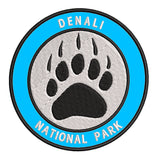 Explore Denali National Park - Bear Claw - 3.5" Embroidered Iron or Sew-on Patch