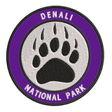 Explore Denali National Park - Bear Claw - 3.5" Embroidered Iron or Sew-on Patch