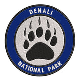 Explore Denali National Park - Bear Claw - 3.5" Embroidered Iron or Sew-on Patch