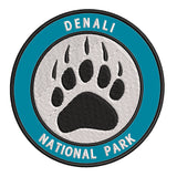 Explore Denali National Park - Bear Claw - 3.5" Embroidered Iron or Sew-on Patch