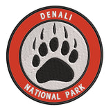 Explore Denali National Park - Bear Claw - 3.5" Embroidered Iron or Sew-on Patch