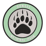 Explore Denali National Park - Bear Claw - 3.5" Embroidered Iron or Sew-on Patch