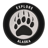 Explore Alaska - Bear Claw - 3.5" Embroidered Iron or Sew-on Patch
