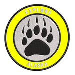 Explore Alaska - Bear Claw - 3.5" Embroidered Iron or Sew-on Patch