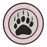 Explore Alaska - Bear Claw - 3.5" Embroidered Iron or Sew-on Patch