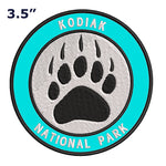 Explore Kodiak National Park - Bear Claw - 3.5" Embroidered Iron or Sew-on Patch