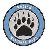 Explore Kodiak National Park - Bear Claw - 3.5" Embroidered Iron or Sew-on Patch