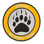 Explore Kodiak National Park - Bear Claw - 3.5" Embroidered Iron or Sew-on Patch