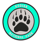 Explore Kodiak National Park - Bear Claw - 3.5" Embroidered Iron or Sew-on Patch