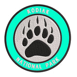 Explore Kodiak National Park - Bear Claw - 3.5" Embroidered Iron or Sew-on Patch