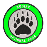 Explore Kodiak National Park - Bear Claw - 3.5" Embroidered Iron or Sew-on Patch