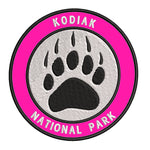 Explore Kodiak National Park - Bear Claw - 3.5" Embroidered Iron or Sew-on Patch