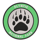 Explore Olympic National Park - Bear Claw - 3.5" Embroidered Iron or Sew-on Patch