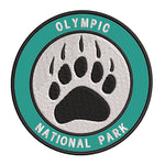 Explore Olympic National Park - Bear Claw - 3.5" Embroidered Iron or Sew-on Patch