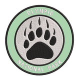 Explore Olympic National Park - Bear Claw - 3.5" Embroidered Iron or Sew-on Patch