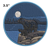 Bears Mountains Moon 3.5" Embroidered Patch Iron Sew-on National Park Explorer Series