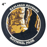 Explore Carlsbad Caverns National Park 4" Embroidered Patch Iron or Sew-on Explorer Series