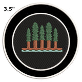 Trees 3.5" Embroidered Patch Iron or Sew-on Explorer Series