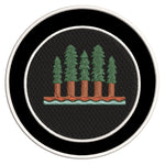 Trees 3.5" Embroidered Patch Iron or Sew-on Explorer Series