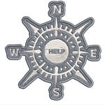 Compass - HELP - 3.5" Embroidered Patch Iron Sew-on National Park Explorer Series