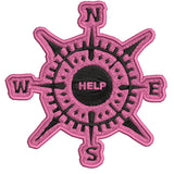 Compass - HELP - 3.5" Embroidered Patch Iron Sew-on National Park Explorer Series