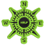 Compass - HELP - 3.5" Embroidered Patch Iron Sew-on National Park Explorer Series