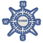 Compass - WANDER - 3.5" Embroidered Patch Iron Sew-on National Park Explorer Series