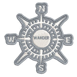 Compass - WANDER - 3.5" Embroidered Patch Iron Sew-on National Park Explorer Series