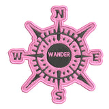 Compass - WANDER - 3.5" Embroidered Patch Iron Sew-on National Park Explorer Series