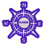 Compass - WANDER - 3.5" Embroidered Patch Iron Sew-on National Park Explorer Series