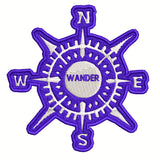 Compass - WANDER - 3.5" Embroidered Patch Iron Sew-on National Park Explorer Series