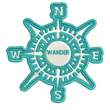 Compass - WANDER - 3.5" Embroidered Patch Iron Sew-on National Park Explorer Series